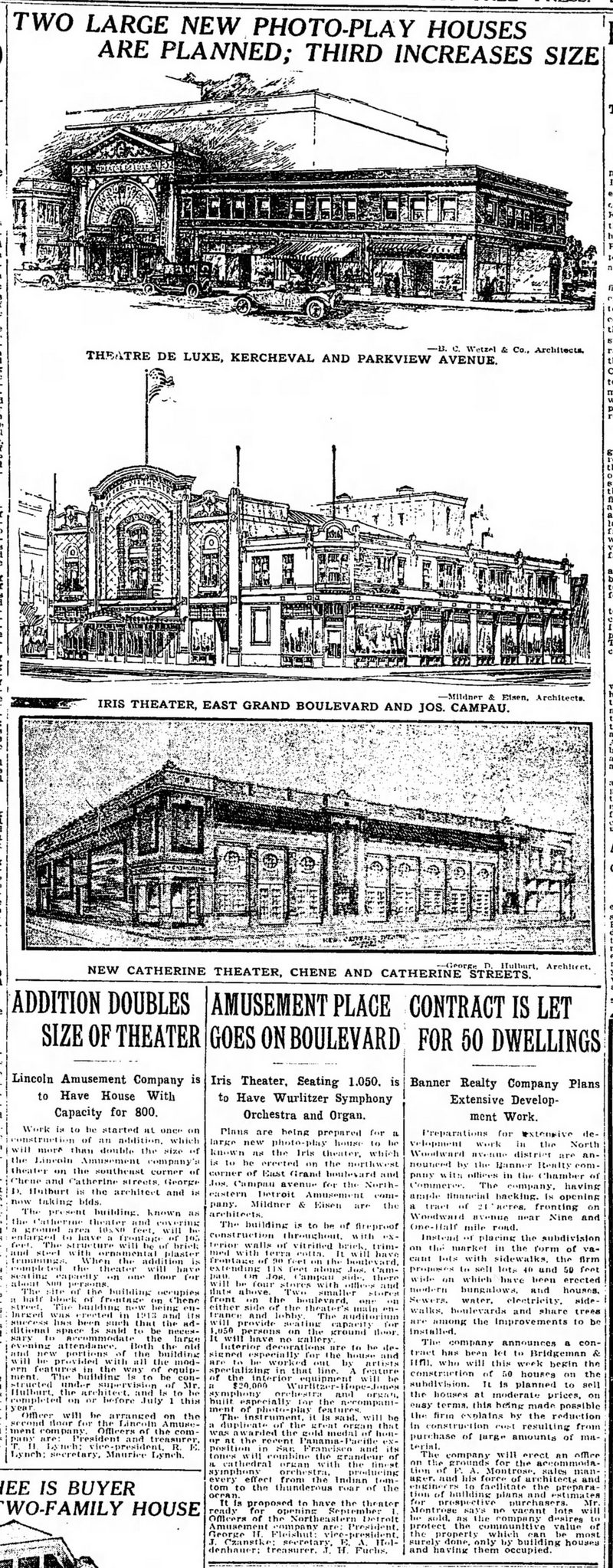 Iris Theatre - Mar 19 1916 Article